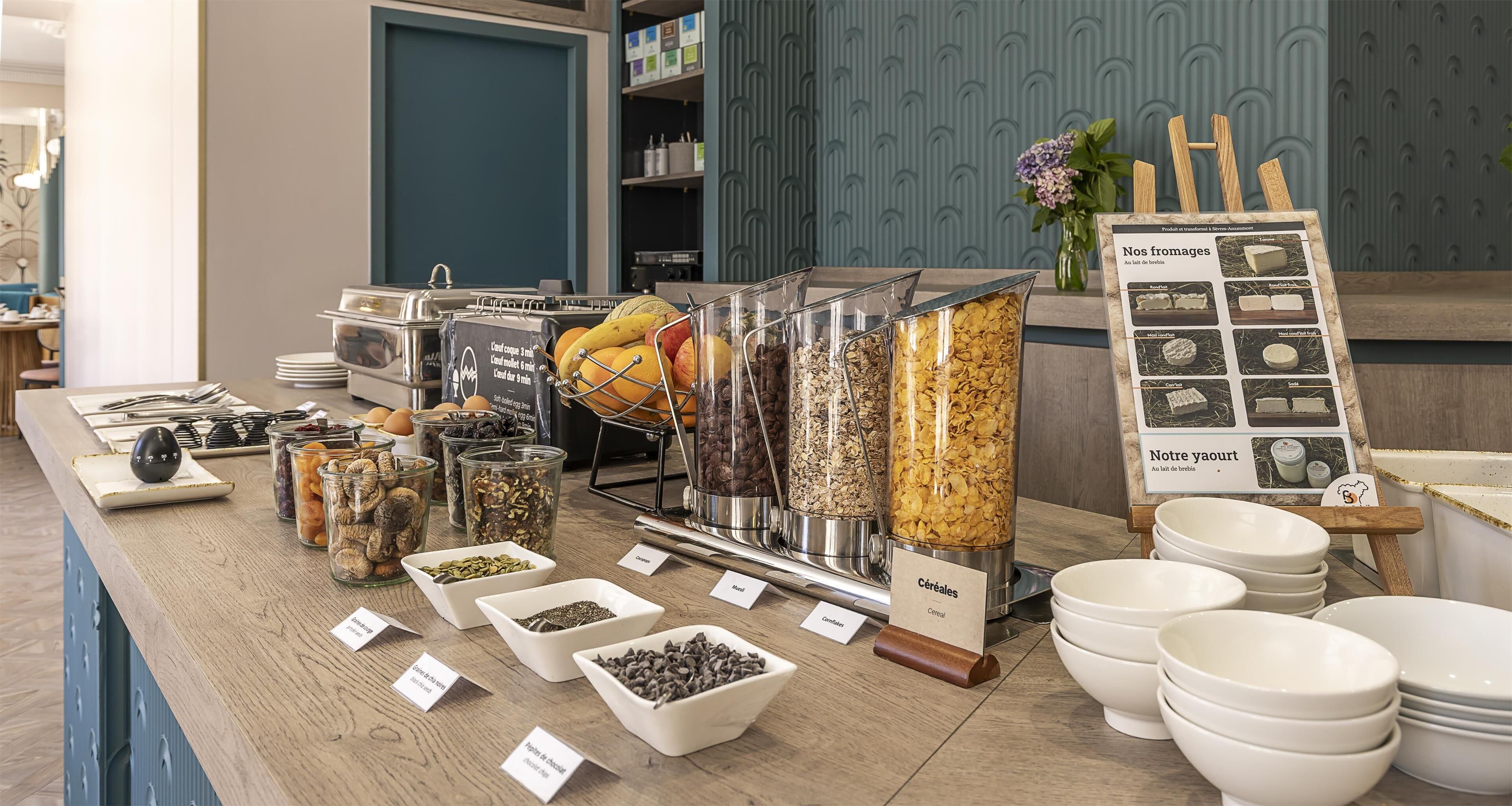 daily buffet breakfast (eur 15 per person)