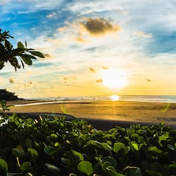 On the beach, white sand, beach towels