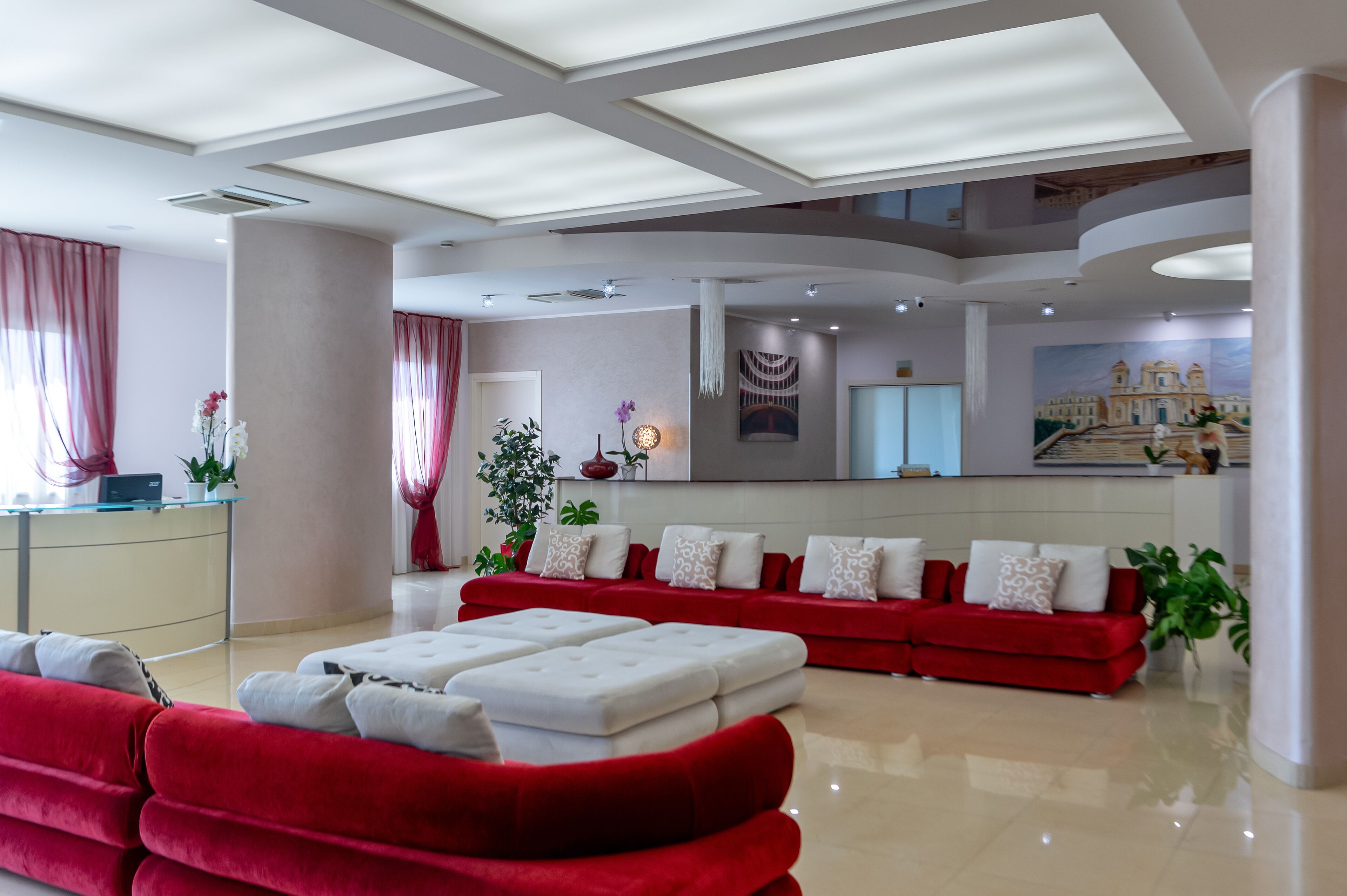 Sala de estar en el lobby