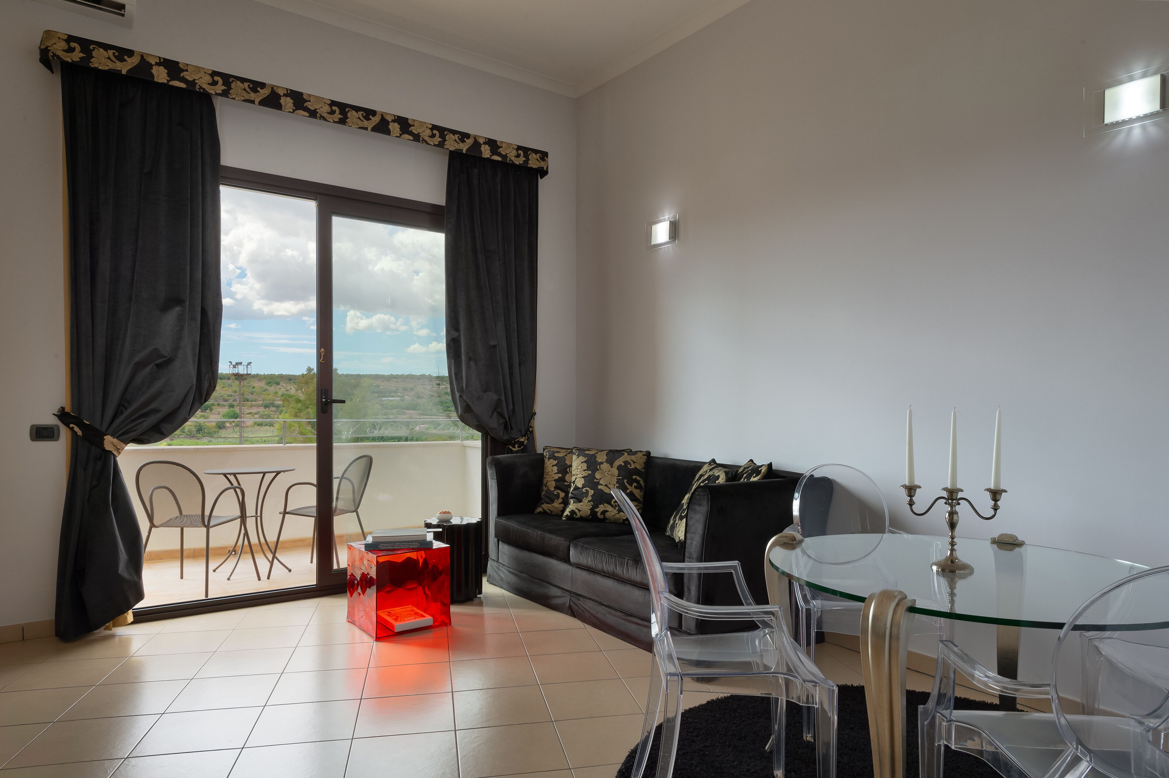 presidential suite, 1 bedroom, balcony, ground floor (2 bathrooms) | living area | lcd tv