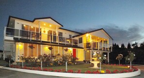 Front of property – evening/night