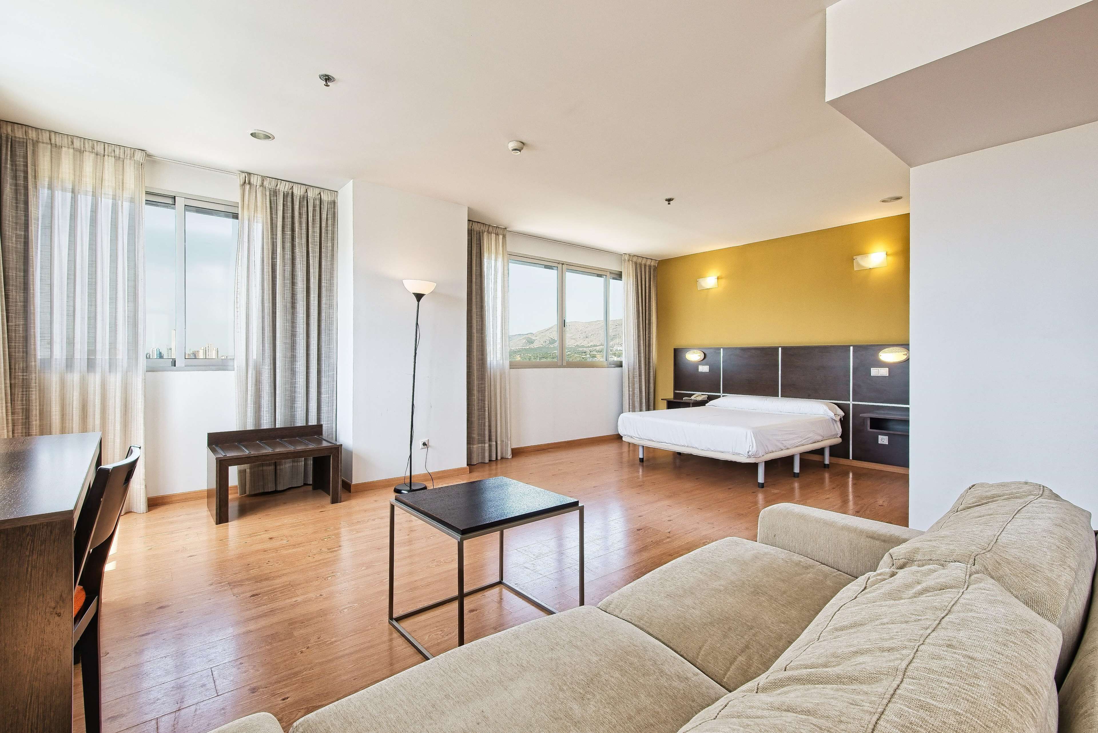 Memory-foam beds, minibar, desk, free WiFi