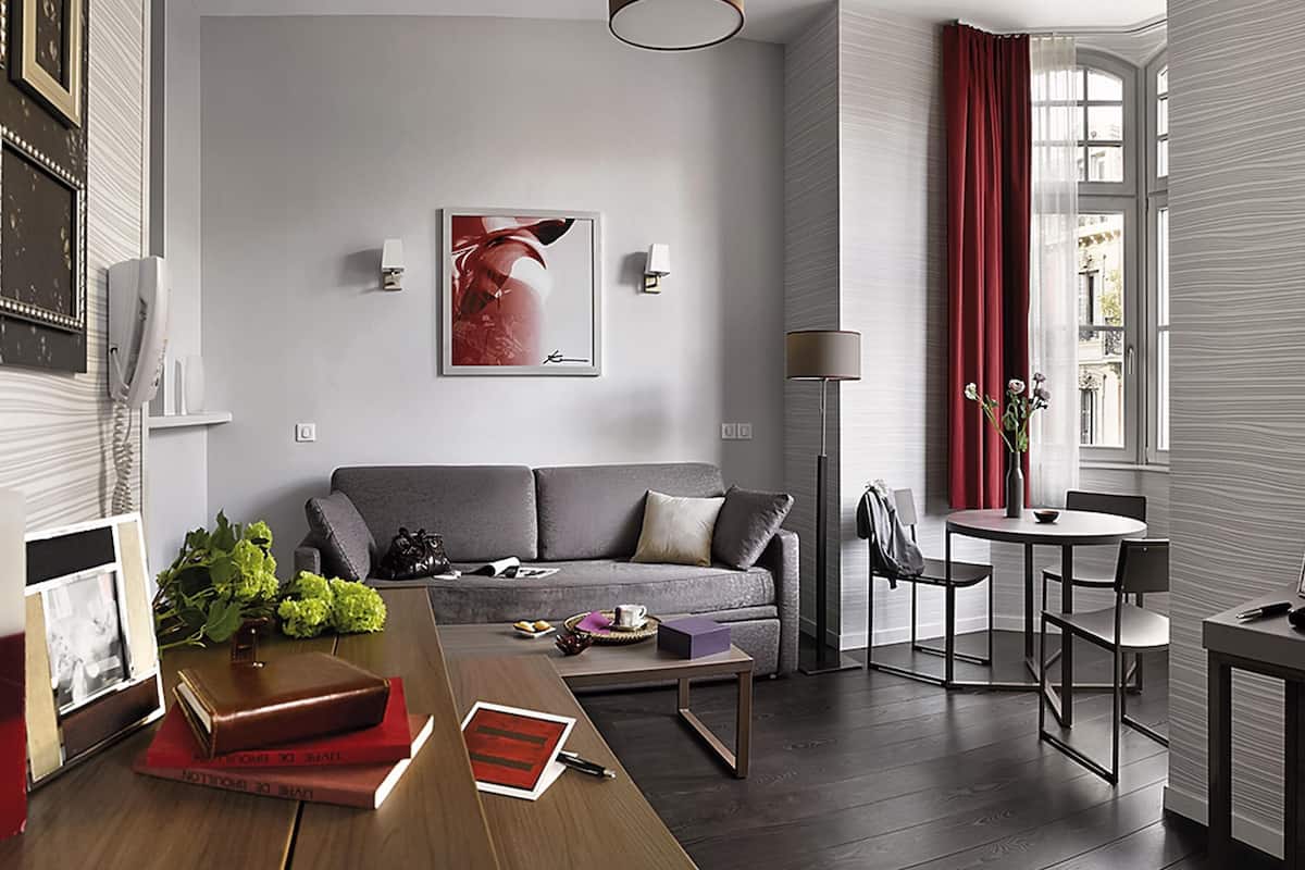 Apartment, 1 Bedroom | In-room safe, desk, soundproofing, iron/ironing board