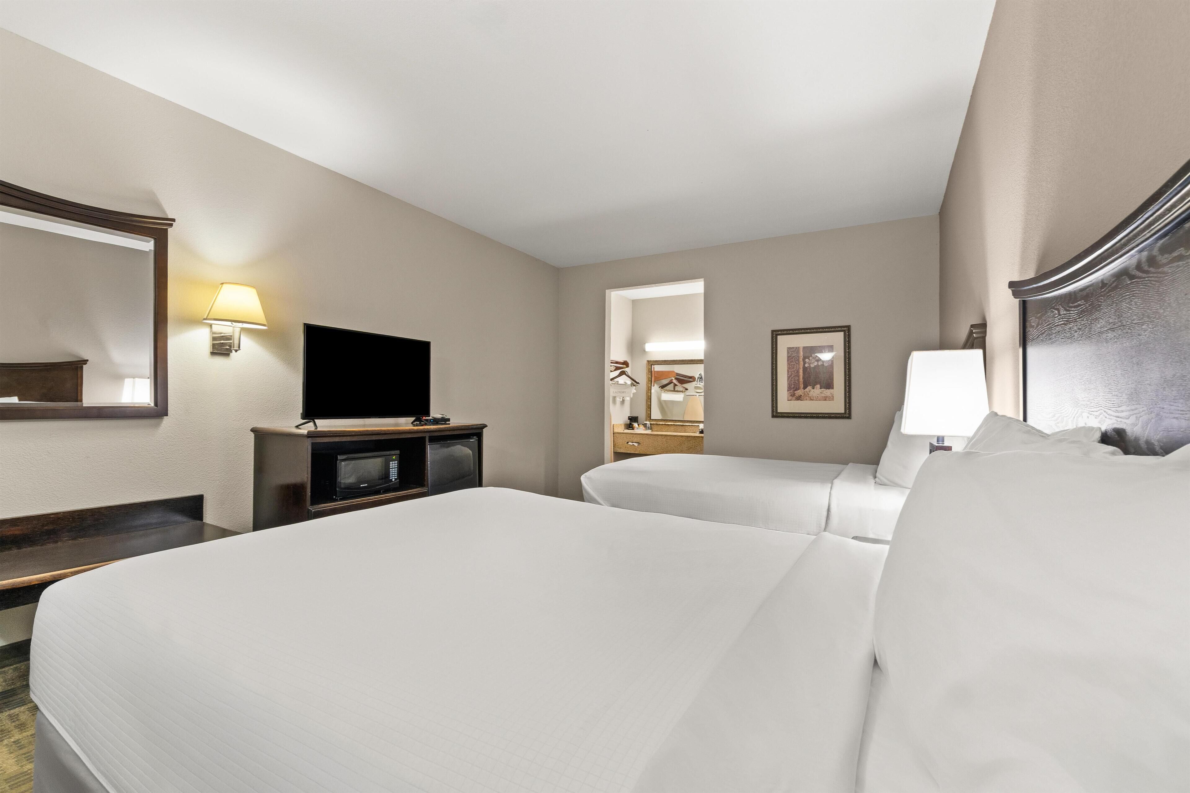 Blackout curtains, iron/ironing board, free WiFi, bed sheets