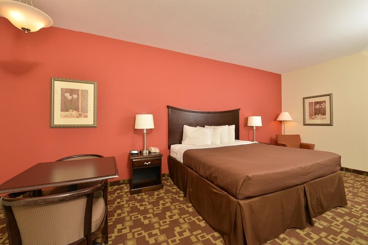Blackout curtains, iron/ironing board, free WiFi, bed sheets