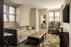 37-inch flat-screen TV with cable channels, TV