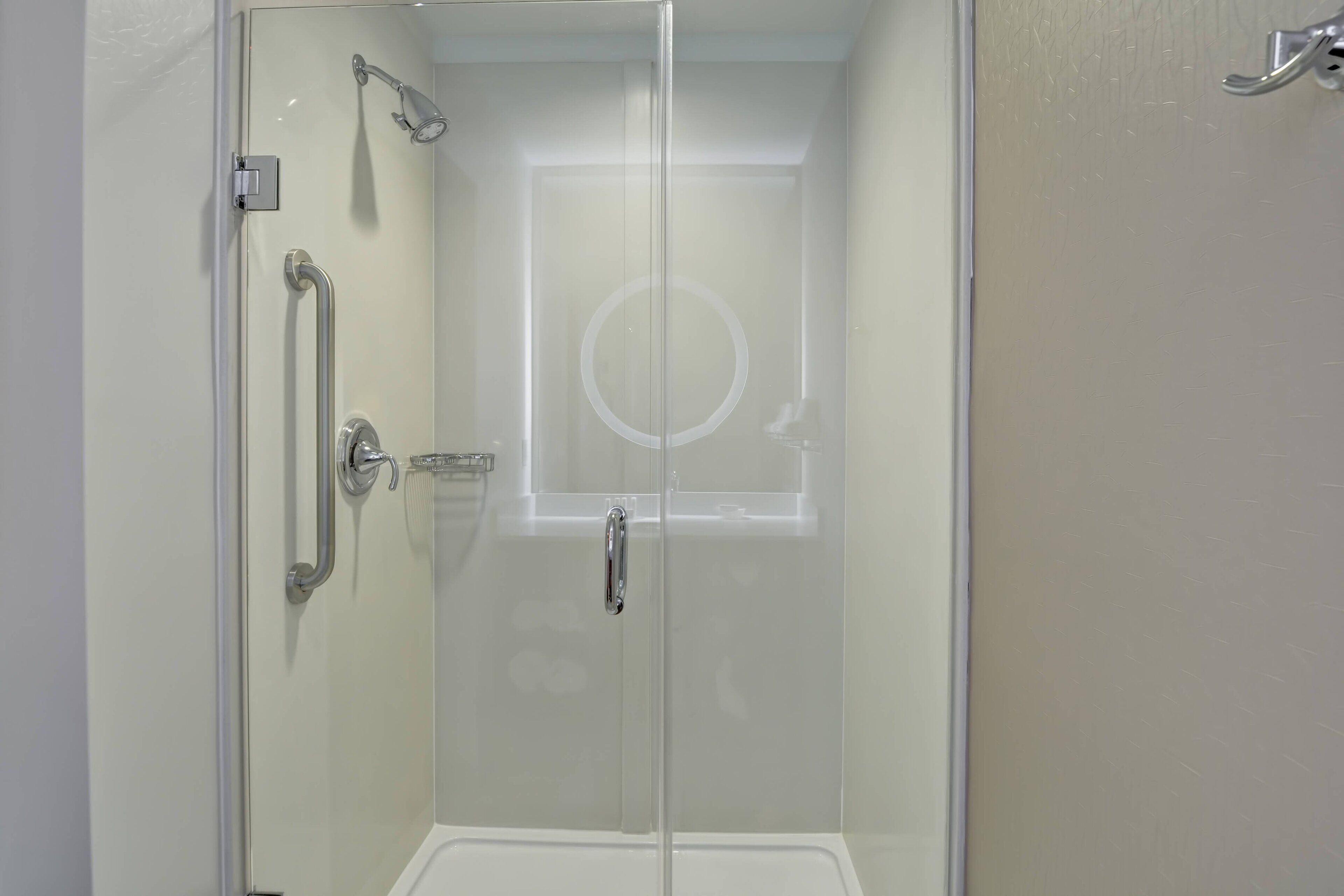 free toiletries, hair dryer, towels