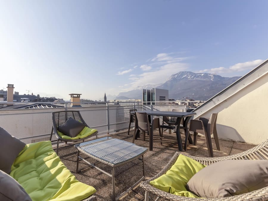 Superior Studio, 1 Double or 2 Twin Beds, Terrace, City View | Terrace/patio