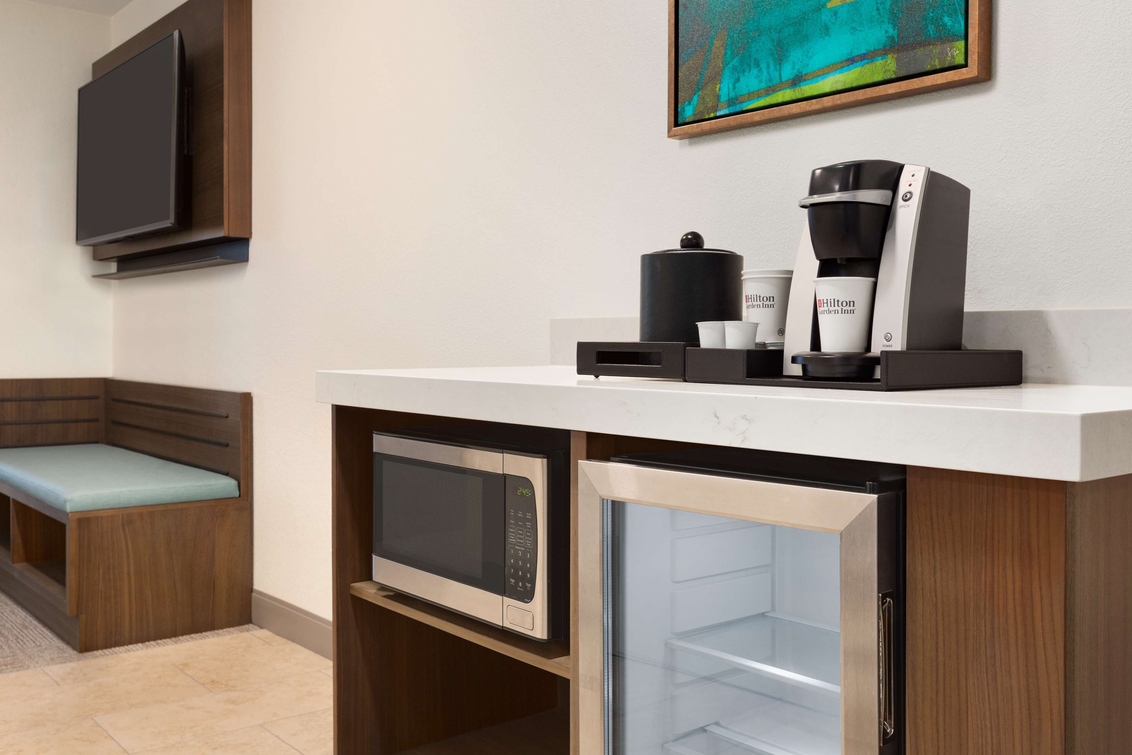 king bedroom suite with sofabed | premium bedding, in-room safe, desk, laptop workspace