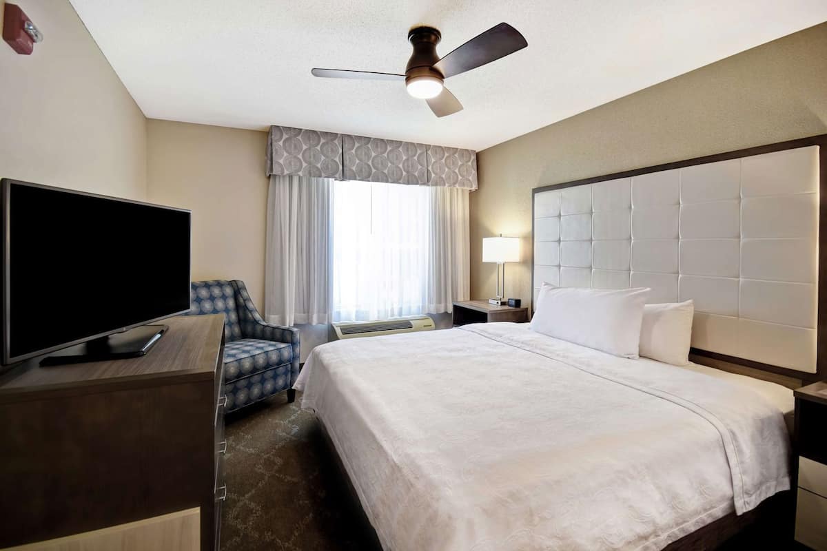 Blackout curtains, iron/ironing board, free WiFi, bed sheets