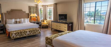 Studio Suite, Multiple Beds, Kitchen | 1 bedroom, pillowtop beds, blackout drapes, iron/ironing board