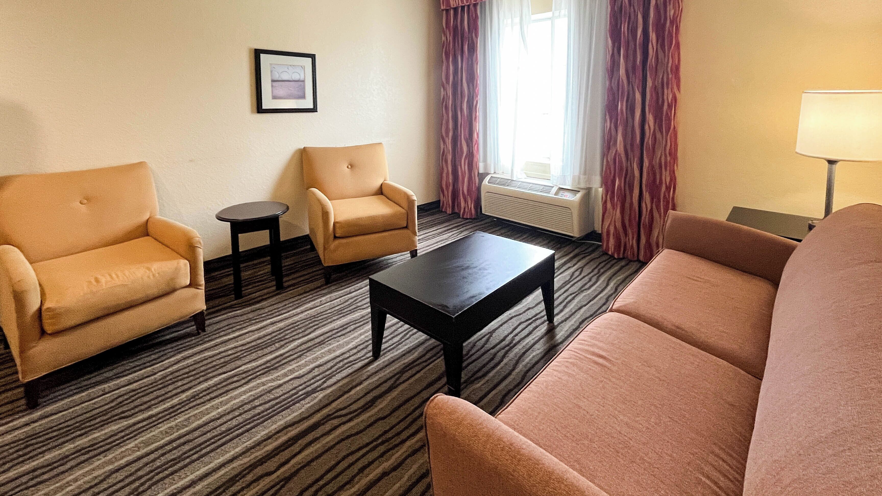 Desk, blackout curtains, iron/ironing board, free WiFi