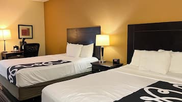 Desk, blackout drapes, iron/ironing board, free WiFi