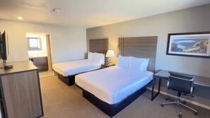 Bureau, espace de travail pour ordinateur portable, rideaux occultants