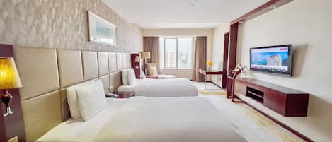 Standard-huone, 2 parisänkyä, club-loungen käyttöoikeus (Lounge Access) | Ylelliset vuodevaatteet, untuvapeitot, pillowtop-patjalliset sängyt