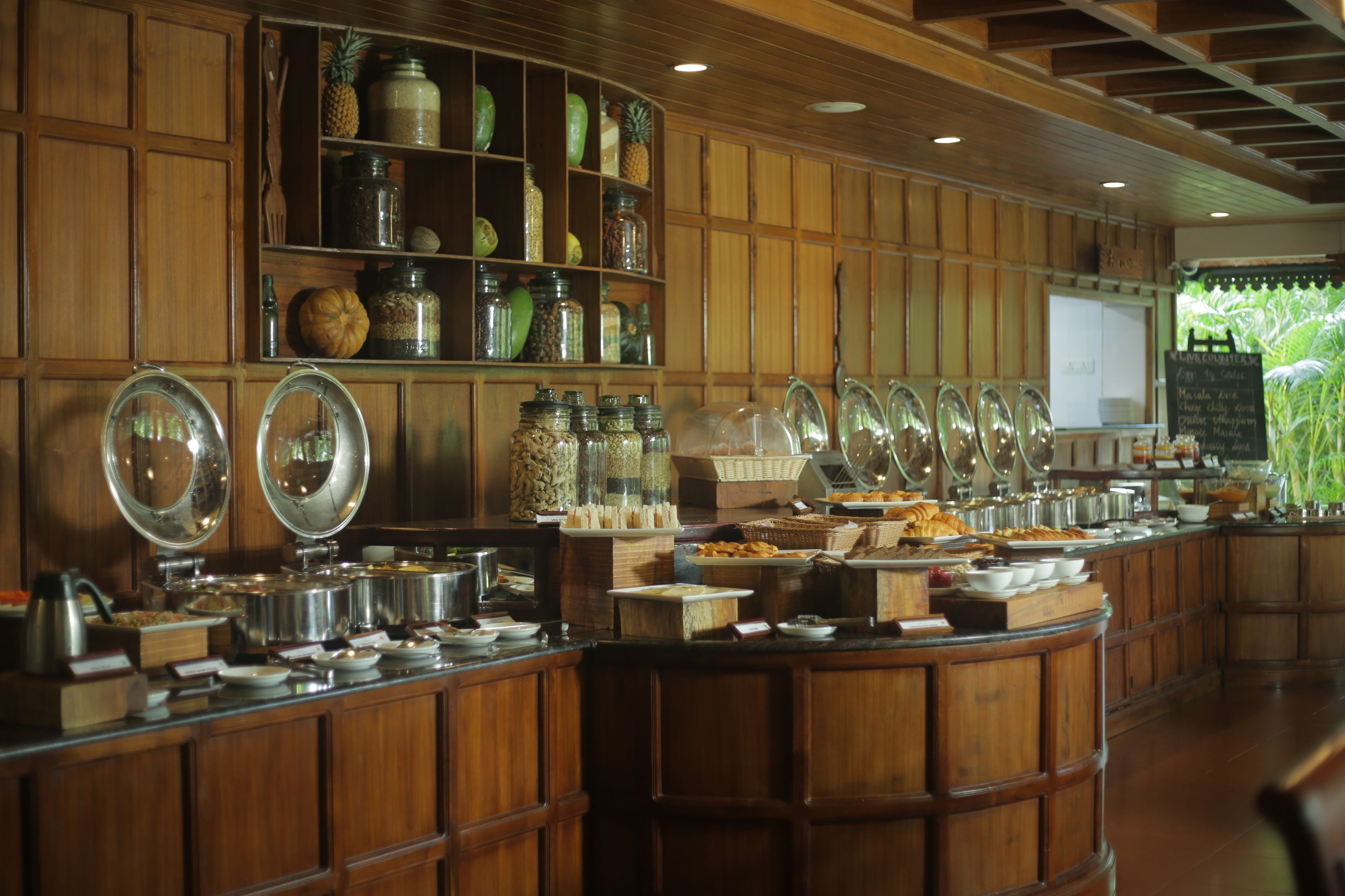 breakfast, lunch, dinner served; american cuisine, garden views