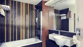 Premium bedding, pillow-top beds, free minibar, in-room safe