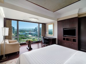Ropa de cama de alta calidad y minibar