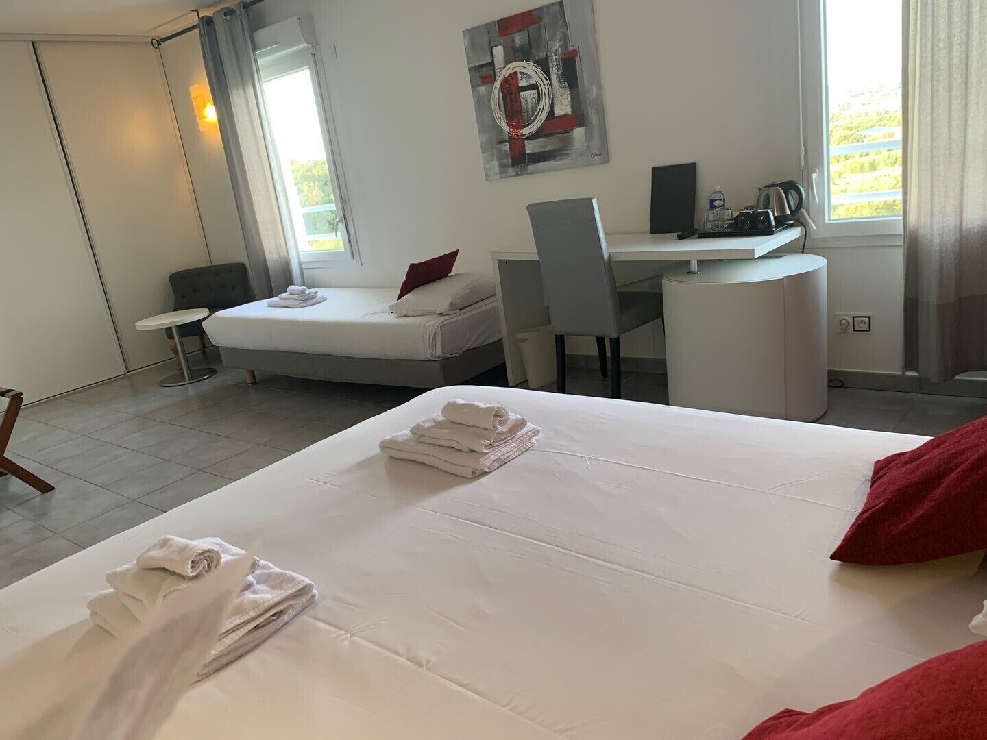 Premium bedding, minibar, in-room safe, desk