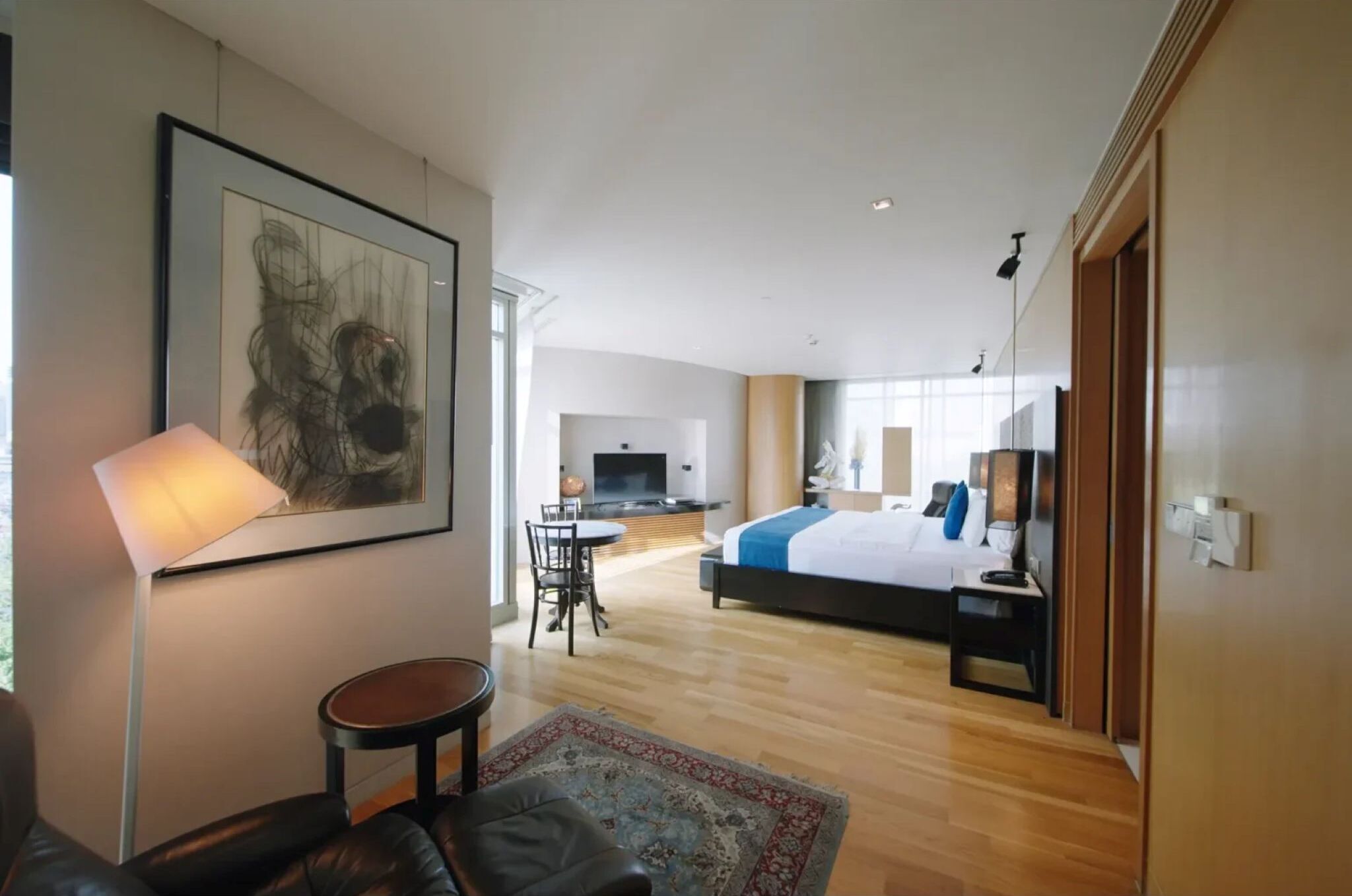 Free minibar, in-room safe, desk, blackout curtains