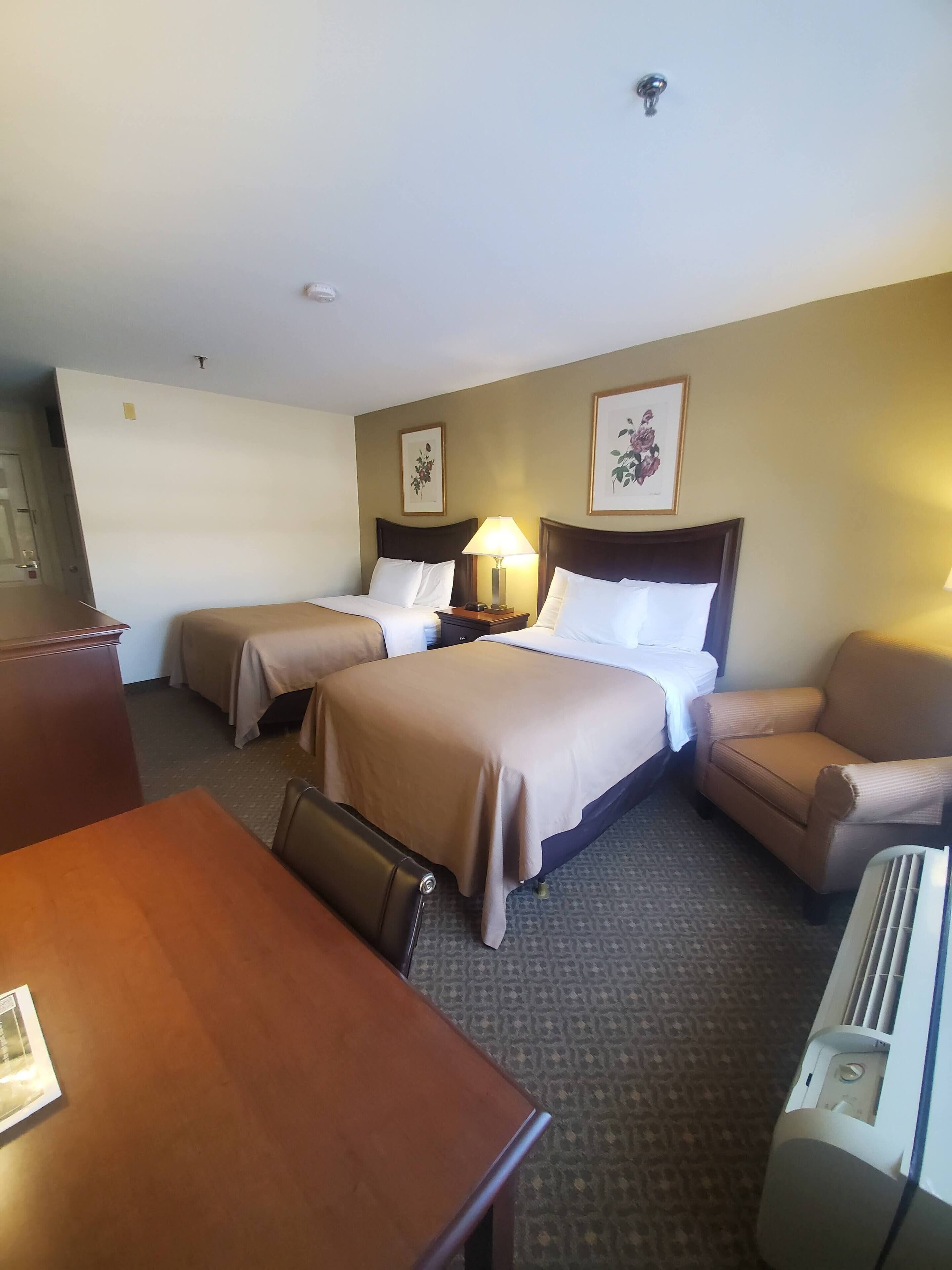 standard double room, 2 double beds | blackout curtains, iron/ironing board, free wifi, bed sheets