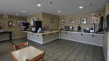 Free daily on-the-go breakfast