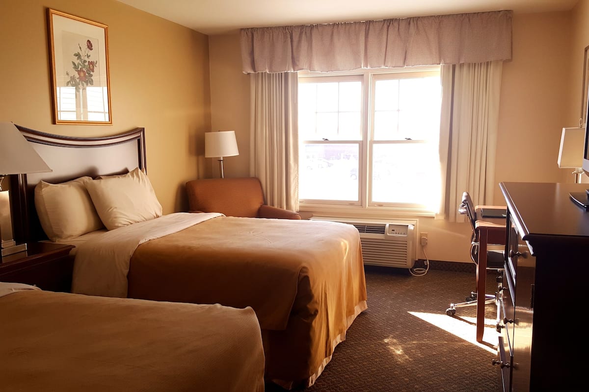 standard double room, 2 double beds | blackout curtains, iron/ironing board, free wifi, bed sheets