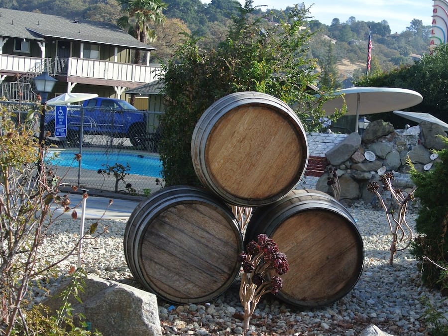 Blick von der Unterkunft