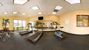 A fitness center with treadmills, elliptical machines, and a stationary bike. - Holiday Inn Express & Suites Laplace by IHG (LaPlace)