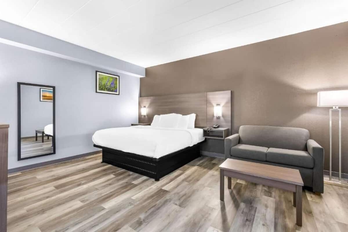 Desk, iron/ironing board, free WiFi, alarm clocks