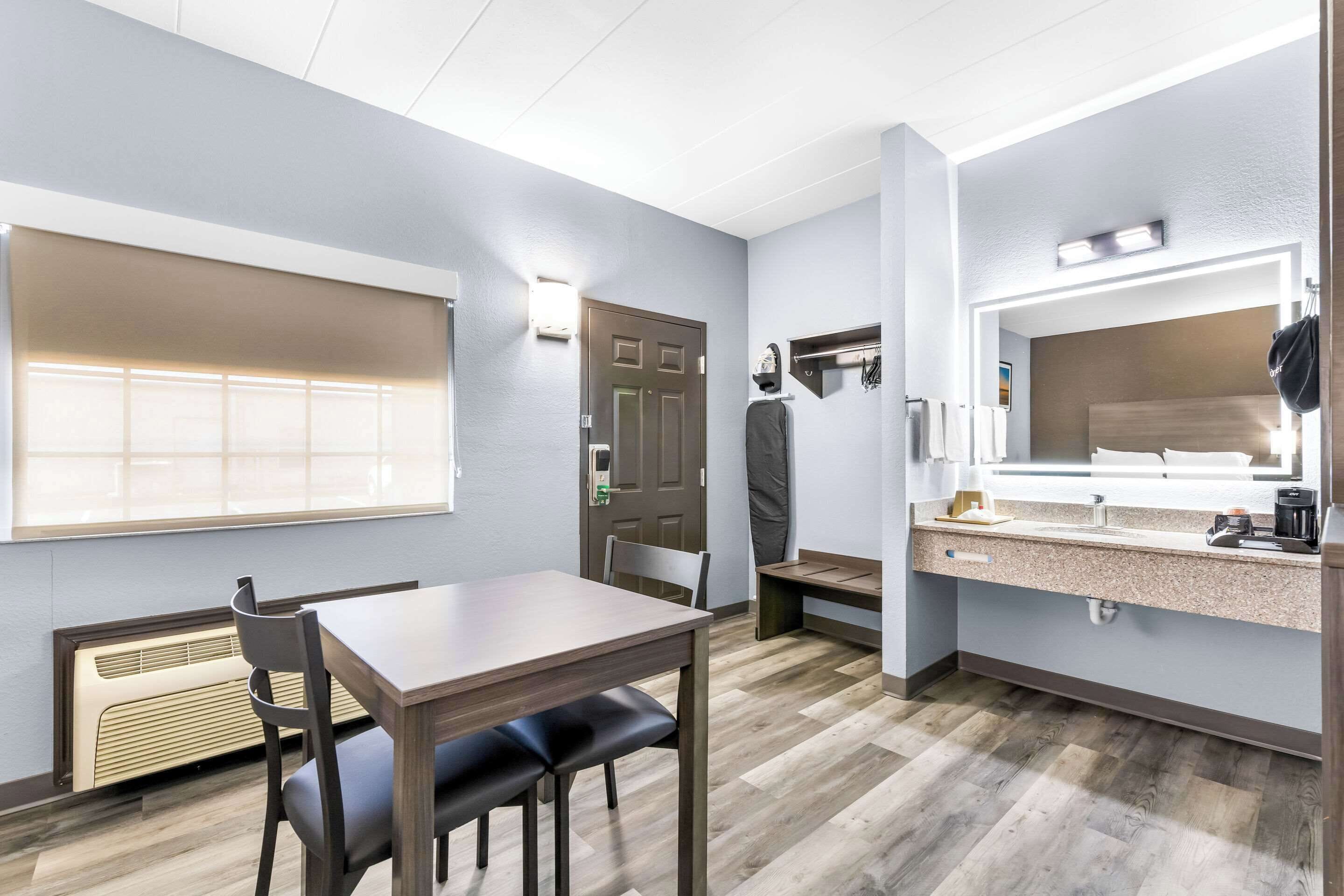 Standard Room, 2 Queen Beds, Non Smoking | Desk, iron/ironing board, free WiFi, alarm clocks