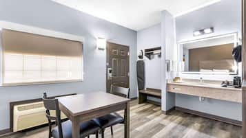 Standard Room, 2 Queen Beds, Non Smoking | Desk, iron/ironing board, free WiFi, alarm clocks
