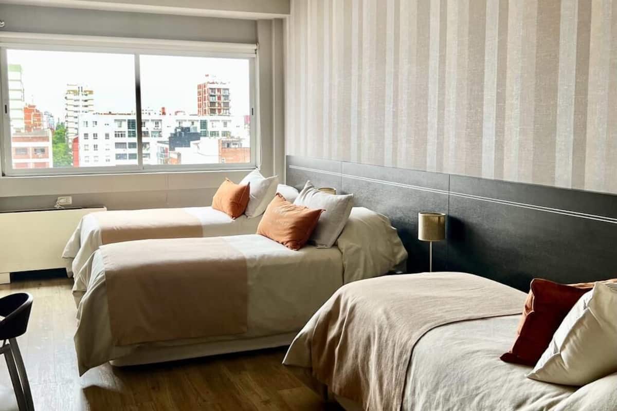 Hypo-allergenic bedding, minibar, in-room safe, individually decorated