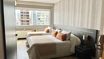 Ropa de cama hipoalergénica y minibar