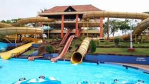 A water park with multiple slides and a pool. - Goldfinch Hotel Mangalore (Mangaluru)