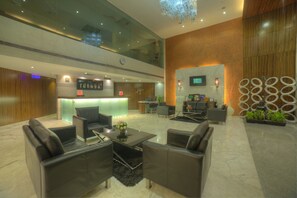 Sitteområde i lobbyen