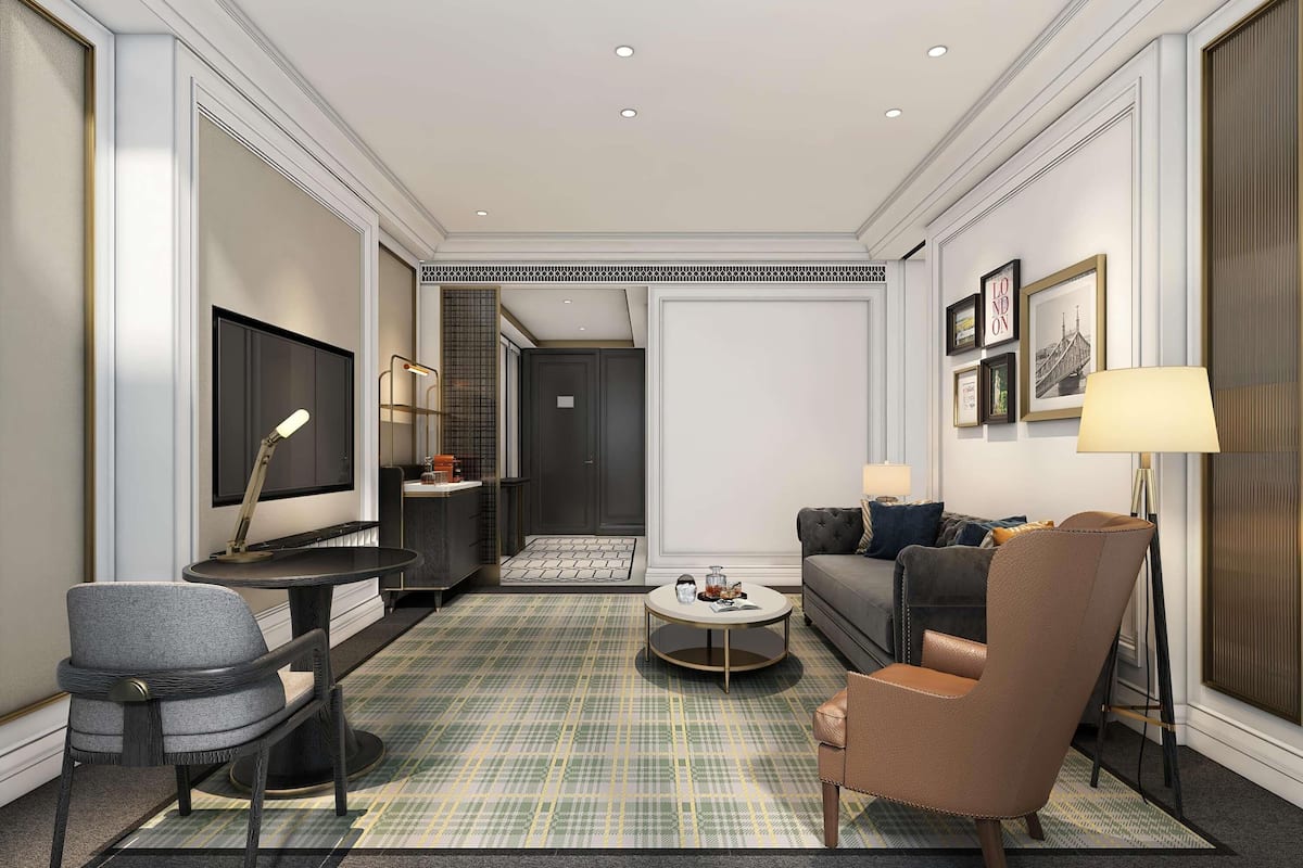 Suite Deluxe, 1 très grand lit | Literie de qualité supérieure, couette en duvet d'oie, minibar