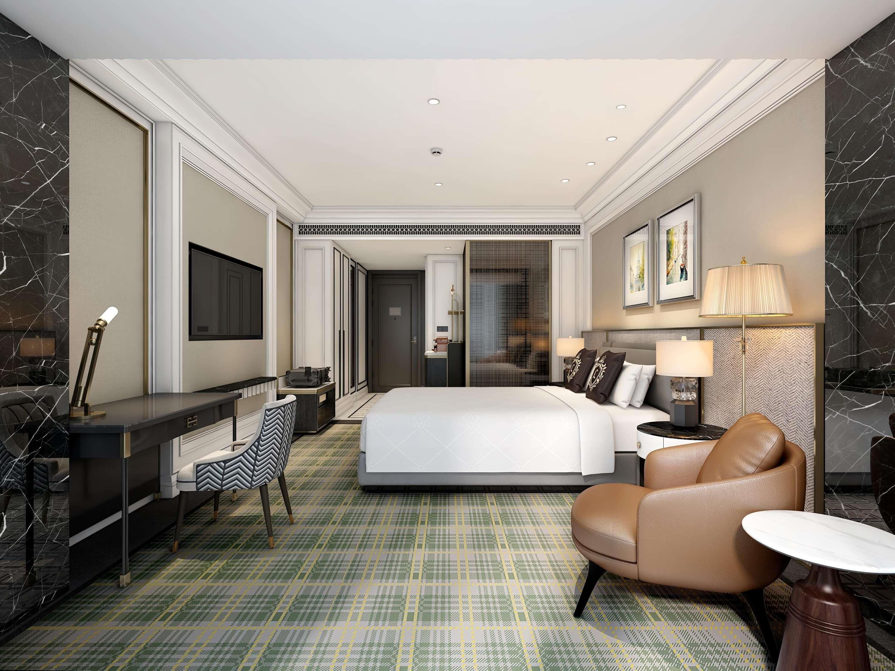 Chambre Deluxe, 1 très grand lit, accès au salon club (Executive, High Floor)