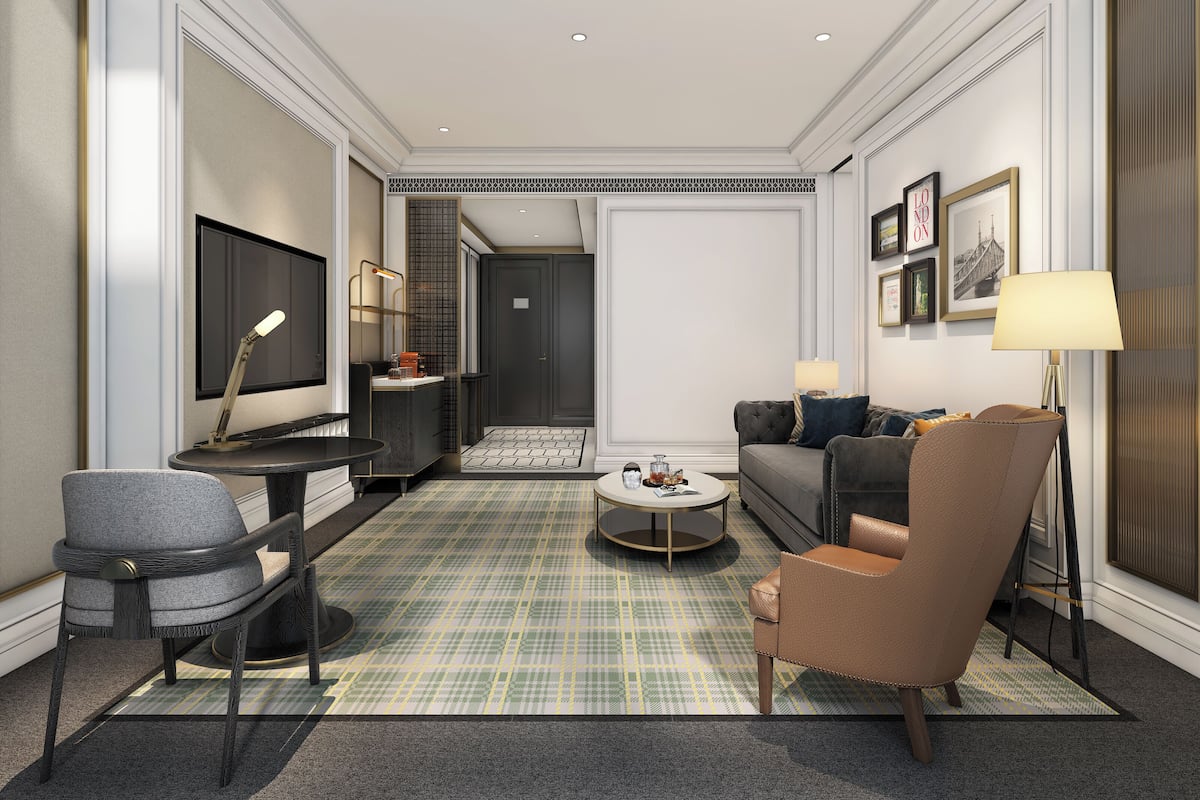 Ropa de cama de alta calidad, edredón y minibar