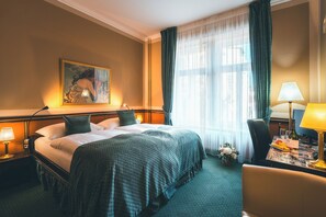 Memory foam beds, minibar, in-room safe, individually decorated