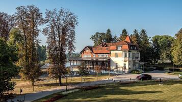 Outdoor wedding area