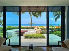 Select Comfort beds, minibar, in-room safe, desk