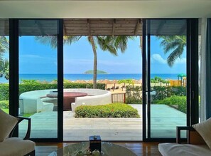 Villa, 2 chambres, vue sur l’océan | Lit avec matelas Select Comfort, minibar