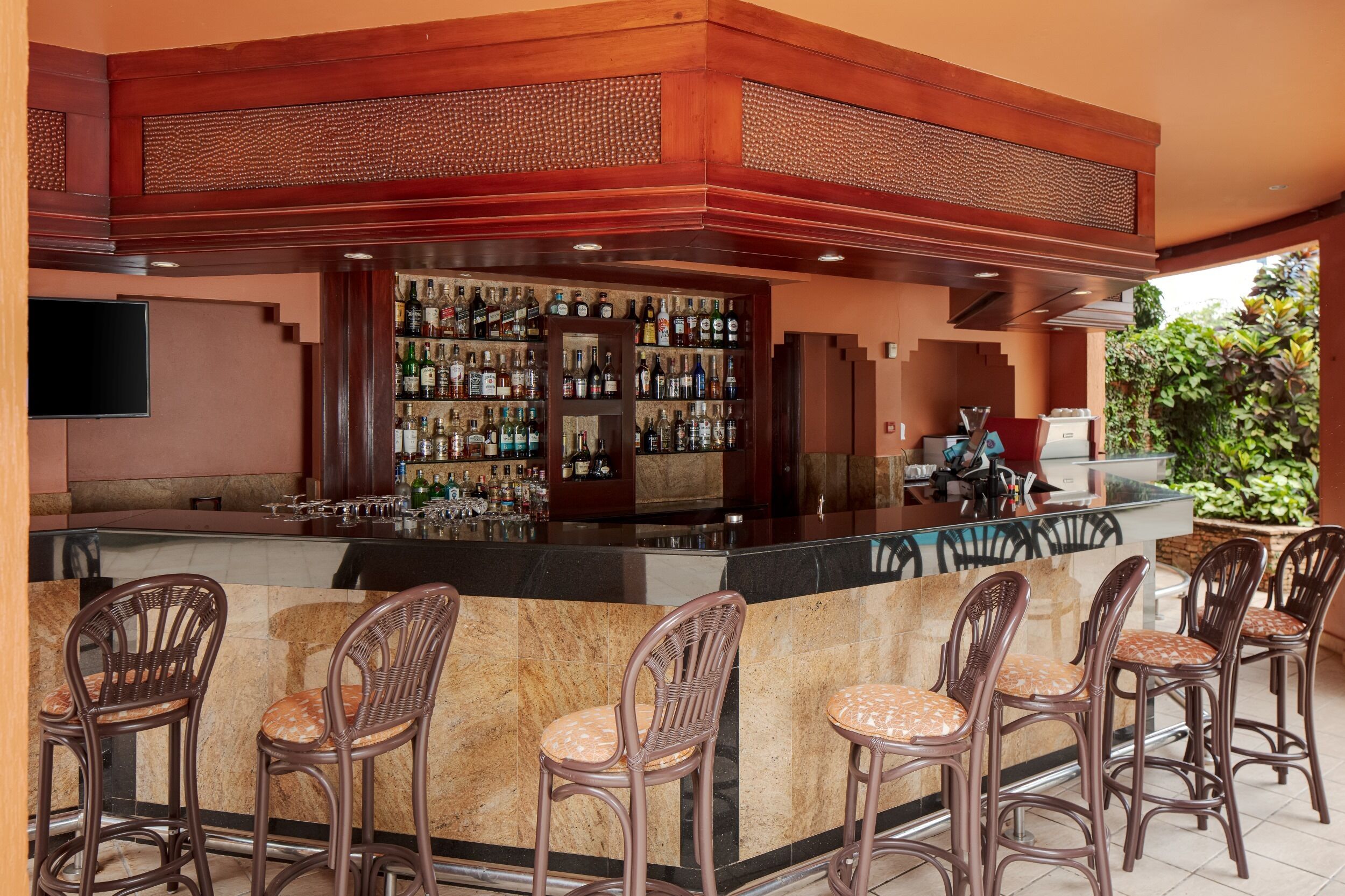 Poolside bar