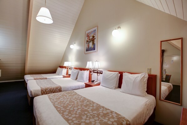 Family Quadruple Room, Multiple Beds | Premium bedding, blackout drapes, soundproofing, iron/ironing board