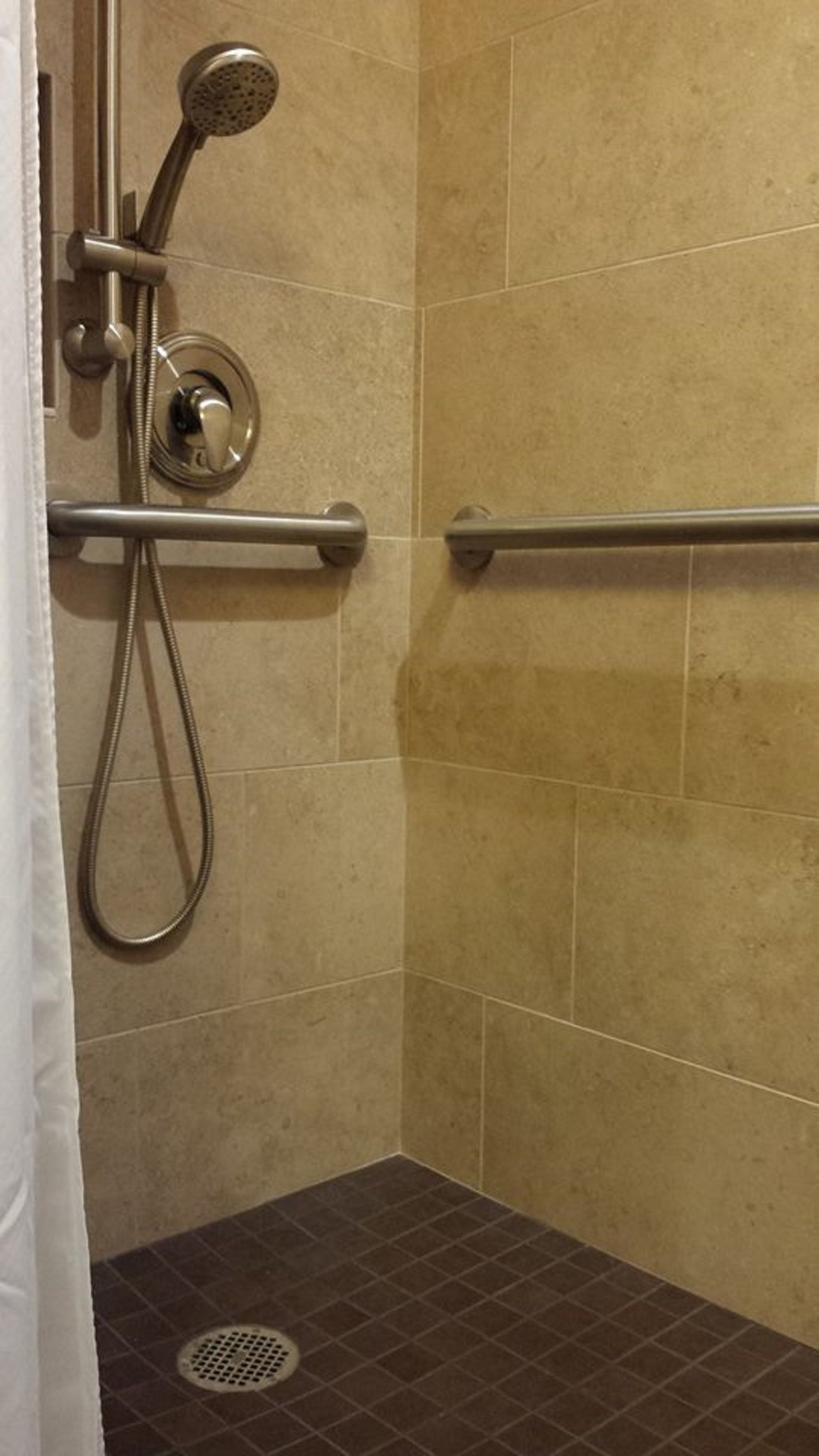 deluxe room, 1 king bed (accessible) | bathroom shower