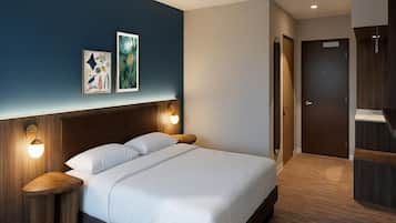 Literie hypoallergénique, coffres-forts dans les chambres, bureau