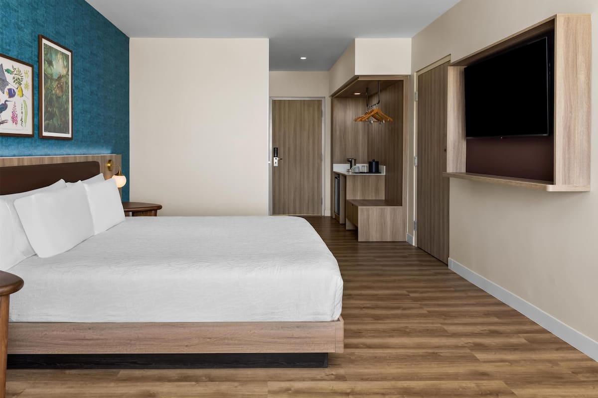 Habitación Deluxe, 1 cama de matrimonio grande | Ropa de cama hipoalergénica, caja fuerte, escritorio