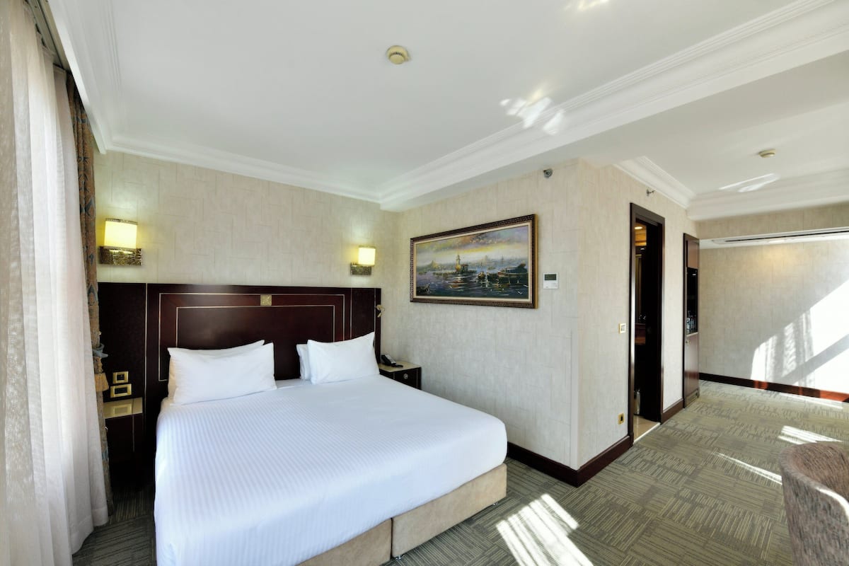 1 quarto, roupas de cama premium, frigobar, cofres nos quartos