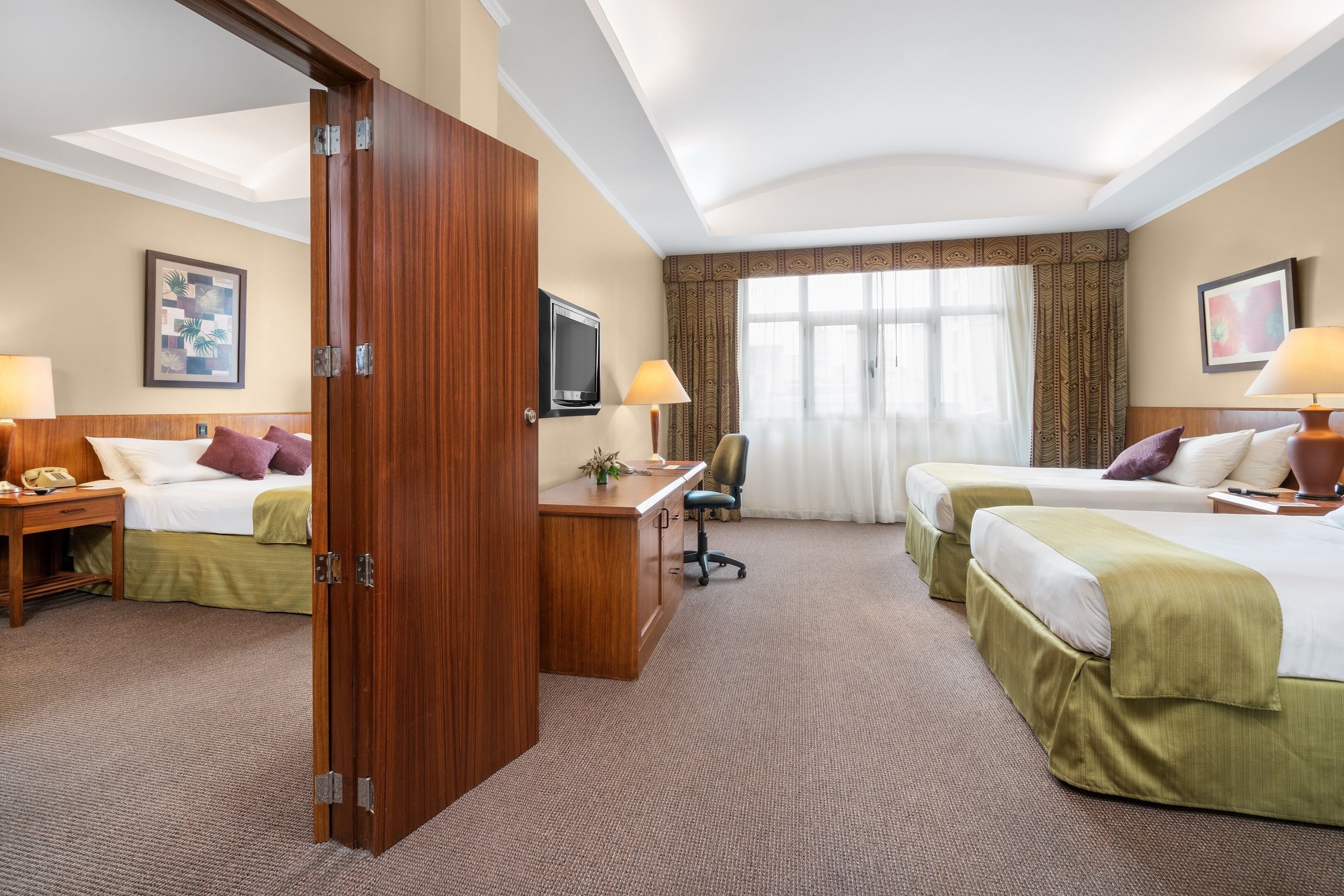 room, 2 double beds | in-room dining